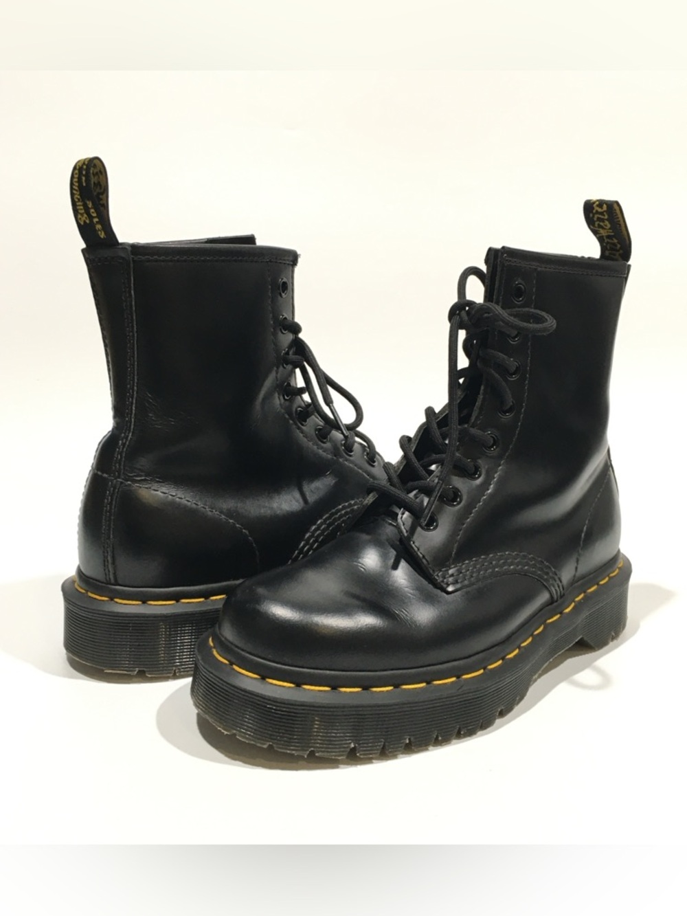 Dr. Martens 1460 Bex Smooth Leather Lace Up Boots -Black -Women’s US 5